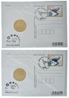 2001. 200Ft "Arany János: Toldi" érmés levelezőlapon + 2001. 200Ft "Fazekas Mihály: Lúdas Matyi" érmés levelezőlapon + 2001. 200Ft "Molnár Ferenc: A Pál utcai fiúk" érmés levelezőlapon + 2001. 200Ft "Petőfi Sándor: János vitéz" érmés levelezőlapon T:BU Adamo EM173, EM174, EM175, EM176