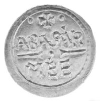 2010. Aba Sámuel 1041-1044. Denár mintájára készült Ag emlékérem "ABASÁR-MÉE" feliratú hátlappal (0,91g) T:AU