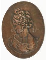 Fém fali dísz, Bronzírozott 25x33 cm