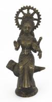 Devi Lakshimi bronz szobor. 22 cm