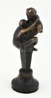 Faun és akt, bronz pecsétnyomó 8 cm