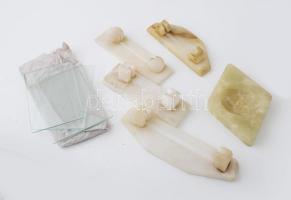 5 darabos aragonit asztali készlet, hibátlan