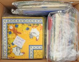 cca 1960-2010 Szalvétagyűjtemény több mint 500 db különböző, szépen rendben tartott nem hibás, nem p...