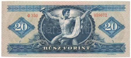 1965. 20Ft "C 350 039672" nyomdai papírráncokkal T:UNC
Adamo F14