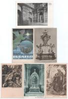 21 db régi motívum képeslap: vallás / 21 pre-1945 motive postcards: religion