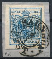 9kr HP III. with plate flaws "BAHNHOF / PEST", 9kr HP III. nagy lemezhiba "BAHNHOF / PEST"