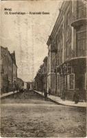 1916 Stryi, Stryj, Strij; Ul.Krasinskiego / Krasinski Gasse. Verlag Schönfeld / street, shops + "K.u.k. Personal-Sammelstation" + "K.u.k. ETAPPENPOSTAMT LUBLIN" (EK)