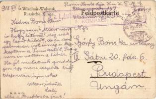 1918 Volodymyr-Volynskyi, Wladimir Wolynsky; Russische Kirche, Feldpostkarte. M. R. &amp; Co. / ...
