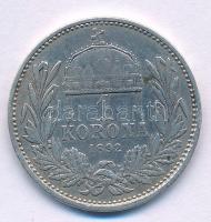 1892KB 1K Ag "Ferenc József" T:VF Adamo K5