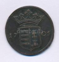 1705. X Poltura Cu "II. Rákóczi Ferenc" (7,40g) T:XF Hungary 1705. X Poltura Cu "Francis II Rákóczi" (7,40g) C:XF Huszár: 1535., Unger II.: 1133.a