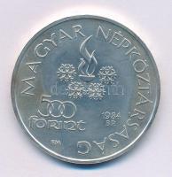 1984. 500Ft Ag "Szarajevói Téli Olimpia" T:BU kis patina Adamo EM76