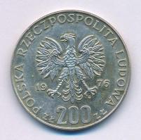 Lengyelország 1976. 200Zl Ag "XXI. Olimpia" T:XF patina Poland 1976. 200 Zlotych Ag "XXI Olympics" C:XF patina Krause Y#86