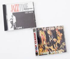 2 db zenei CD: Jethro Tull - This Was. + Chet Baker. Jazz Time 3. Jó állapotú lemezek, az egyik tok kissé sérült.