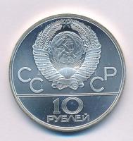 Szovjetunió 1979. 10R Ag "Moszkvai Olimpia 1980 - Box" T:BU folt Soviet Union 1979. 10 Rou...