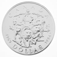 Kanada 1994. 1$ Ag "Az utolsó hegyi kutya-szán járőr" T:BU Canada 1994. 1 Dollar Ag "...