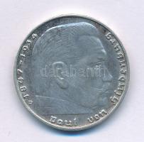 Német Harmadik Birodalom 1939D 2M Ag "Hindenburg" T:XF-VF
German Third Reich 1939D 2 Mark...