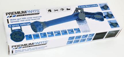 PremiumParts szappantartályos autómosó mosófej, bontatlan dobozában.