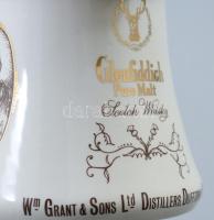 Jelzett angol whiskey kancsó, jelzett, minimális kopással, m: 14 cm