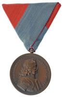 1938. "Felvidéki Emlékérem, II. Rákóczi Ferenc" bronz kitüntetés mellszalagon T:AU Hungary 1938. "Upper Hungary Medal, Francis II Rákóczi" bronze decoration on ribbon C:AU NMK 427.