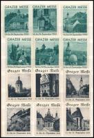 1933-1934 Grazer Messe 6-6 db graz-i vásár levélzáró