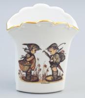 Hummel Goebel váza, jelzett, hibátlan, m: 12 cm