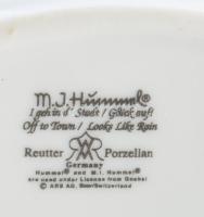 Hummel Goebel váza, jelzett, hibátlan, m: 12 cm