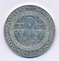 Ausztria / Kremsmünster DN(1977) "1200 éves Bencés Kolostor" kétoldalas jelzett Ag emlékér...