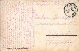 1914 Gorlice, Ogólny widok / Totalansicht / general view with bridge and market (EB)