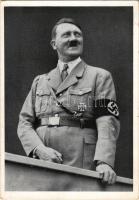 1938 Adolf Hitler, swastika + "Am 10. April dem Führer Dein Ja" + "Der Führer spricht Salzburg 6.7. April 1938" + "Der Führer spricht Graz 3. April 1938" So. Stpl (kopott sarkak / worn corners)
