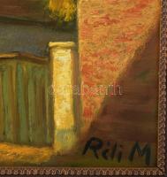 Réti Mátyás (1922-2002): Sümeg. Olaj, farost, jelezve jobbra lent, a hátoldalán autográf felirattal ...