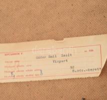 Gádor Emil (1911-1998): Vízpart. Olaj, farost, jelezve balra lent. Fakeretben, hátoldalán Képcsarnok...