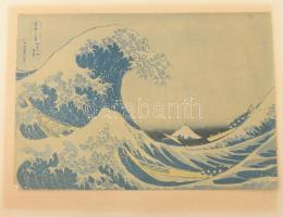 Hokusai - Masters of the colour print. London 1930. The Studio Ltd. Hokusai fametszet reprodukciók á...