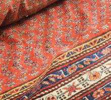 Antik kézzel készült keleti szőnyeg, kopással, kis restaurálással, cca 168x350 cm /// SZEMÉLYES ÁTVÉ...