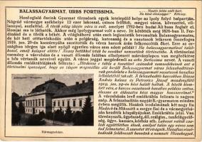 Balassagyarmat, Urbs Fortissima, Vármegyeháza. Farkasfalvi Kornél kiadása, Knopfmacher felvétele (EK)