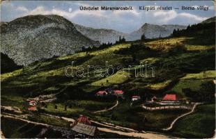 1940 Borsa (Máramarosi Kárpátok), részlet, völgy. Berger Miksa utóda kiadása / general view, valley (fa)