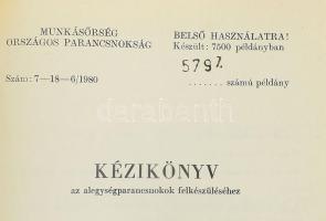 Kézikönyv alegységparancsnokok felkészüléséhez. Belső használatra. Számozott példány. [Bp.,1980], Mu...