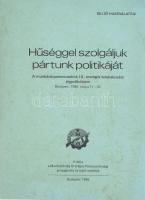 Hűséggel szolgáljuk pártunk politikáját. A munkásőrparancsnokok III. országos tanácskozása jegyzőkönyve. Bp., 1986. május 16-17. Belső használatra. Bp., 1986., Munkásőrség Országos Parancsnoksága, 330 p. Kiadói papírkötés, foltos borítóval.