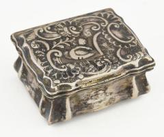 Ezüst (Ag) doboz sérült 38 g 6x5 cm