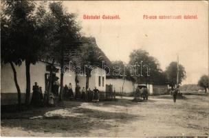 Csécs, Cecejovce; Fő utca, szövetkezeti üzlet / main street with cooperative shop (Rb)