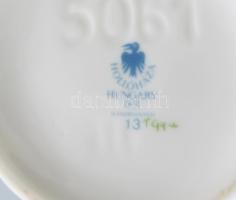 Hollóházi Erika mintás váza. Jelzett, hibátlan, m: 18 cm