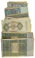 Német Birodalom 1908-1942. 38db-os bankjegytétel, közte sok inflációs Márka T:F-G
German Empire 190...