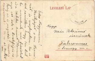 1911 Balatonszemes, Faluszemes, Szemes Balaton-fürdő; Gróf Hunyady (Hunyadi) kastély (fl)