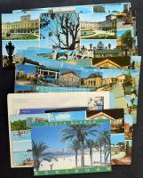 Kb. 150 db MODERN magyar és külföldi, nagyalakú város képeslap, vegyes minőségben / Cca. 150 modern ...