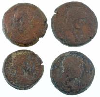 Római Birodalom / Egyiptom ~1. század 4xklf nagyobb méretű bronz érme T:F,VG patina Roman Empire / Egypt ~1st century 4xdiff bigger size bronze coins C:F,VG patina