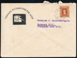 cca 1945 Gestapo fogházviseltek köre nyomatos boríték