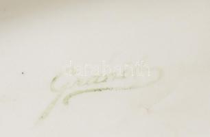 Gránit elefánt a kicsinyével. Jelzett, minimális kopással, 15,5x13,5 cm