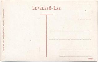 Medgyes, Mediasch, Medias; Forkeschgasse. Verlag Fritz Guggenberger / felvonulás, utcakép, városkapu...