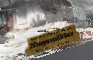 Skandináv design sétáló gyertyatartó pár, h: 8,5 cm