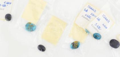 23 darab klf ásvány, féldrágakő, zömmel tokban