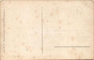 Osztrák-magyar gyalogság Valjevonál hatalmába kerít egy szerb zászlót. A "Wiener Bilder" c...